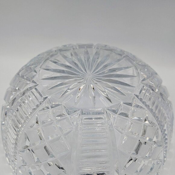Bohemian Lead Crystal Bowl Cut Glass Excellent Condition - Picture 4 of 4